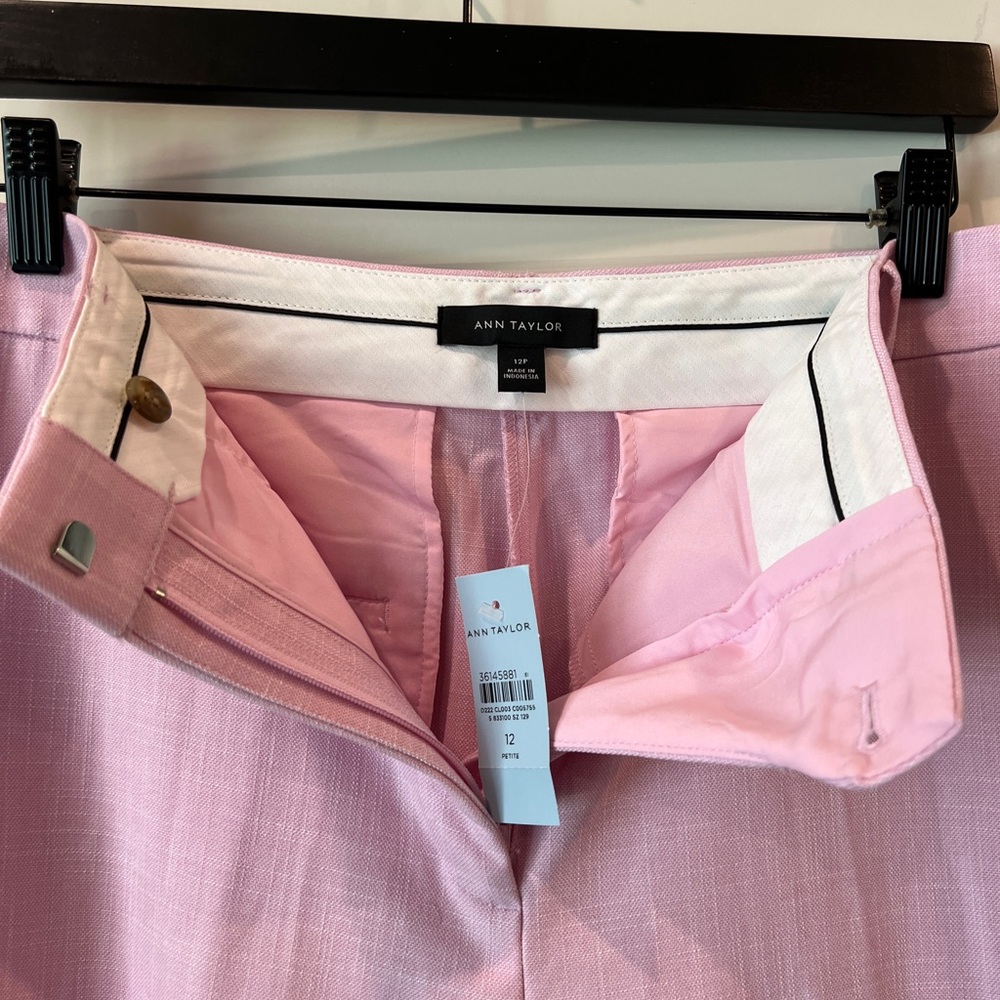 Ann Taylor Wide Leg Pant in Pink